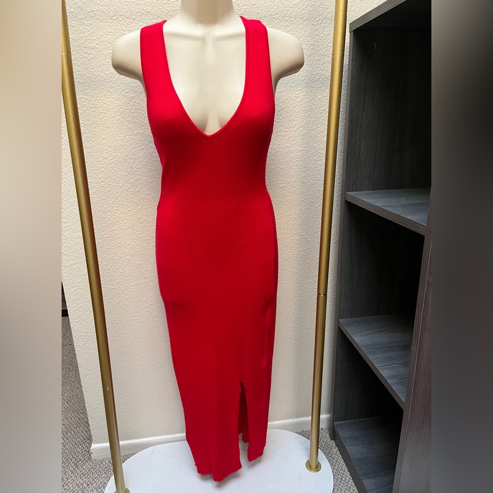 Bar III Red Midi Dress, size Small